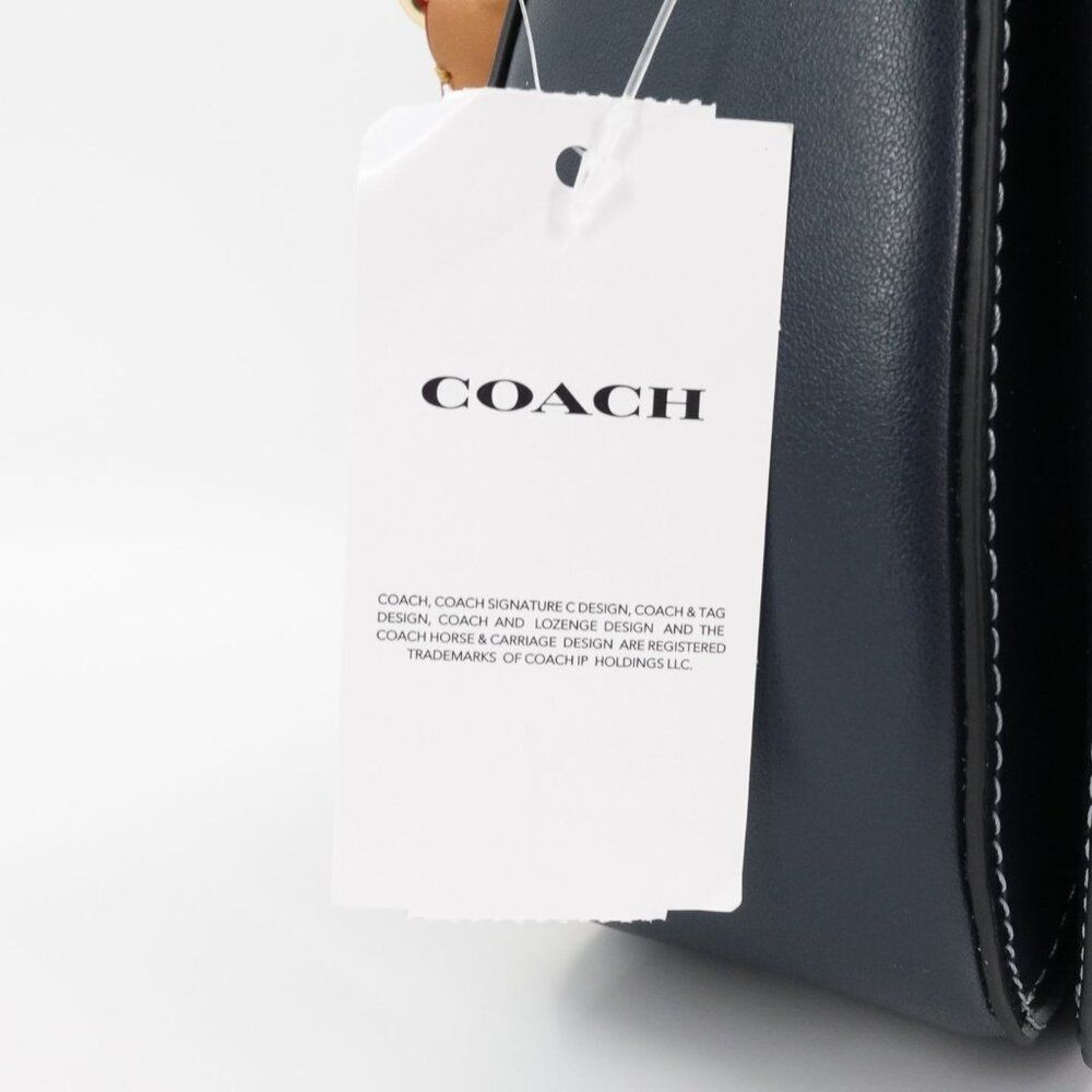Coach Women's Georgie Saddle Bag In Signature Chambray Blue OS - Picture 10 of 14